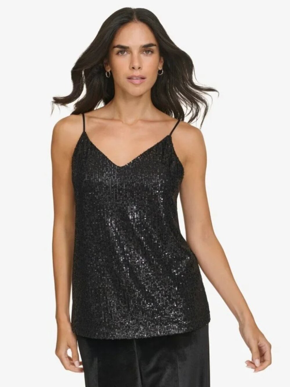 Calvin Klein Black Sequin Camisole